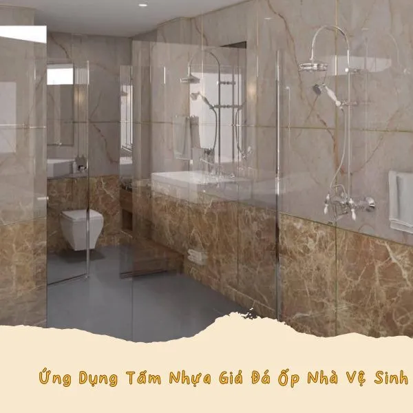 Tấm Ốp PVC Giả Đá Ốp Phòng Vệ Sinh Tại Long Thành Đồng Nai